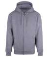 AM102 Anthem Unisex Studio Full Zip Hoodie Grey Marl colour image